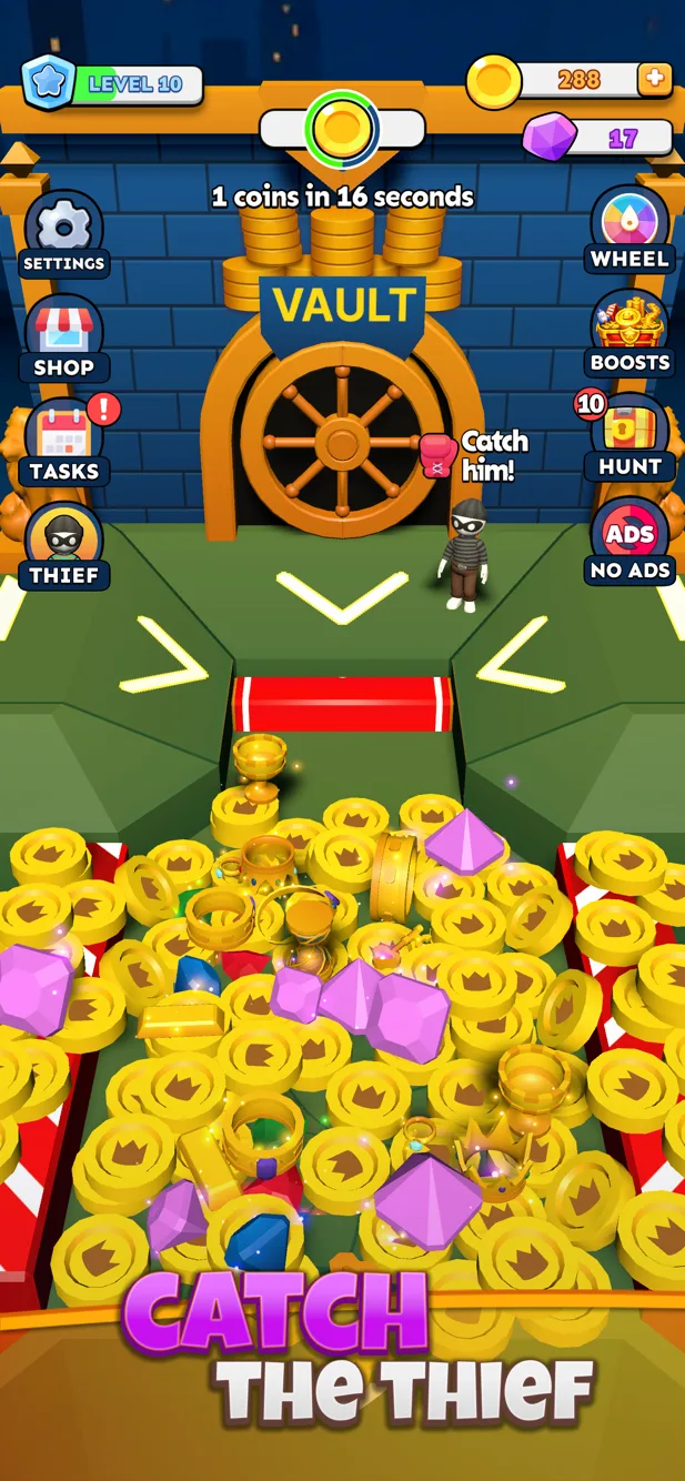 Coin Heist: Treasure Pusher